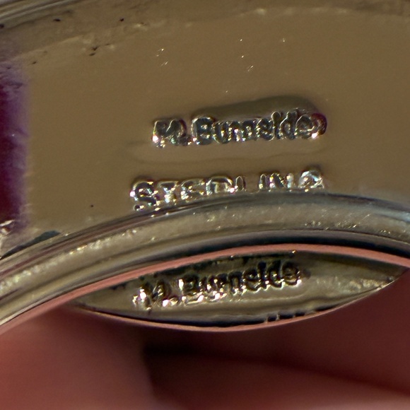 Navajo Turquoise & Sterling 925 Silver Necklace, Stamped & Signed - Picture 4 of 5